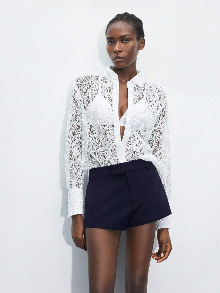 SHEIN Maija MAIJA Summer Smocked Waist Floral Casual Loose Fit Shorts