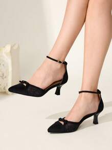 CUCCOO BIZCHIC 女士可调节扣尖头时尚高跟鞋