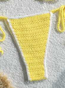 Swim Mod 女士度假海滩柠檬针织罩衫