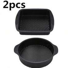 SHEIN 6pcs Silicone Baking Supplies Set, Non-Stick Silicone Baking Tray, Silicone Muffin Cups, Baking Tray, Donut Pan, Silicone Muffin Pan, Cake Pan