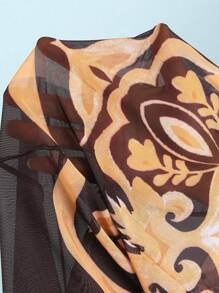 Swim Oasis 3 件大码女式简约连体泳衣套装，日常夏季海滩度假装 - 彩色 - 查看 8