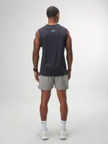 Men ARC Activewear Performance Cuttoff Tank Cap Sleeve Top T Shirt Gym Workout