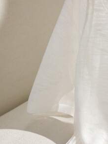 Franclia Half Sleeve Button Placket Cardigan - White - View 4