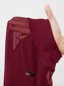 Coolane Women's Spring/Summer Music Festival Party Breathable Mesh Stretchy Bodysuit Bodysuits,Valentine's Day - Burgundy - View 9