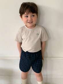 Hapijoa Infant/Toddler Boys' Street Style Casual Printed Short Sleeve Top, Summer - Beige - View 12