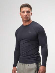 Versa 压缩长袖 - 黑色 - 查看 4