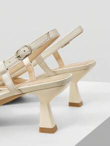 MOTF PREMIUM WOMEN'S POINTED-TOE WOVEN HIGH HEEL PUMPS, VERSATILE SPRING SHOES - Beige - View 8