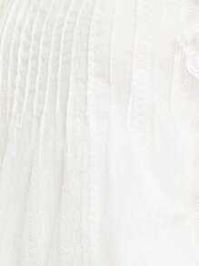 Nöista Romantyczny koronkowy top z falbankami na rękawach z siateczki w kwiaty. Lekka mieszanka bawełny, idealna na letnie stylizacje, na Święto Świętego Jana lub na co dzień na 4 lipca. Idealny wybór na urocze letnie bluzki.