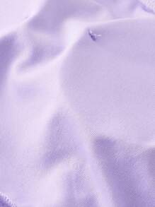 Pitira Pitira Abito lungo in chiffon elegante per ragazze adolescenti, con un spalla, collo a volant, drappeggiato ai lati, abito fluido per matrimonio/ospite di matrimonio/damigella/damigella di fiore, colore viola