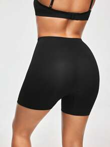 SHAPORA Pantalones cortos de un solo color resistentes a la exposición - Negro - Ver 2