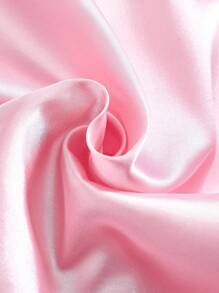 2 件套幼儿女童休闲纯色柔软面料短袖 T 恤和宽松裤子家居服套装，春夏季