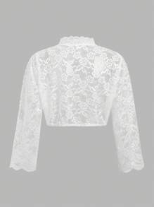 Fairmaia Blusa de encaje floral tradicional alemana de manga larga, blusa tradicional Dirndl de talla grande para mujer con cuello alto, para Oktoberfest, blusa de encaje de manga larga, blusa de encaje blanca, blusa de encaje corta, Halloween