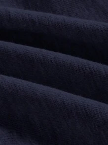 SHEIN EZwear 2 Stücke Frauen Shorts Set mit Tunnelzug und elastischem Bund, schwarz und navy blau, geeignet für den Sommer - Verschiedenfarbig - Übersicht 7