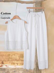 Rusticease 女士优雅褶皱V领杏色短袖衬衫 - 白色 - 查看 6