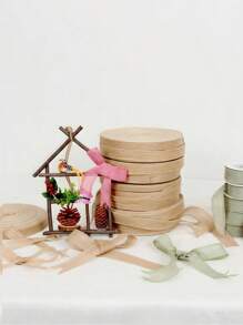 5M X 5cm Natural Jute Burlap Ribbon Roll With Wired Edge - Premium Rustic DIY Craft Ribbon For Gift Wrapping, Wedding Decor, Fall Wreaths, Christmas Crafts, Easter Bows & Seasonal Home Decoration (196 Inch)