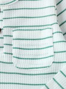 SHEIN Playful Pals 2pcs/Set Baby Boy Retro Simple Striped Long Sleeve T-Shirt And Contrasting Color Pants 2-Piece Outfit, Suitable For Spring/Autumn, Daily Wear, Outings, Parties, Vacation, Park Baby Boy Clothes Baby Boy Striped Shirt Baby Boy Pants Baby Boy Clothes Sets Baby Boy Clothes Baby Casual Sets Fall Winter