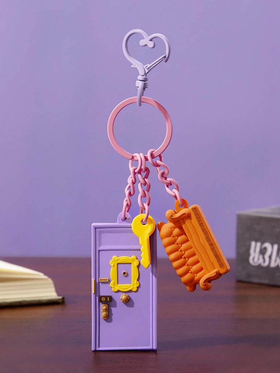 FRIENDS X SHEIN Llavero, colgador de bolso, decoración de elemento clásico