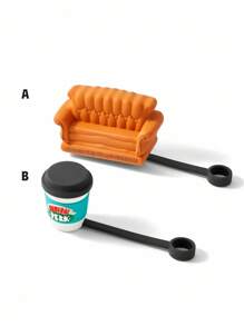 FRIENDS X SHEIN Tapón antipolvo para pajitas, tapa reutilizable para pajitas, apta para pajitas con un diámetro de 8-10 mm