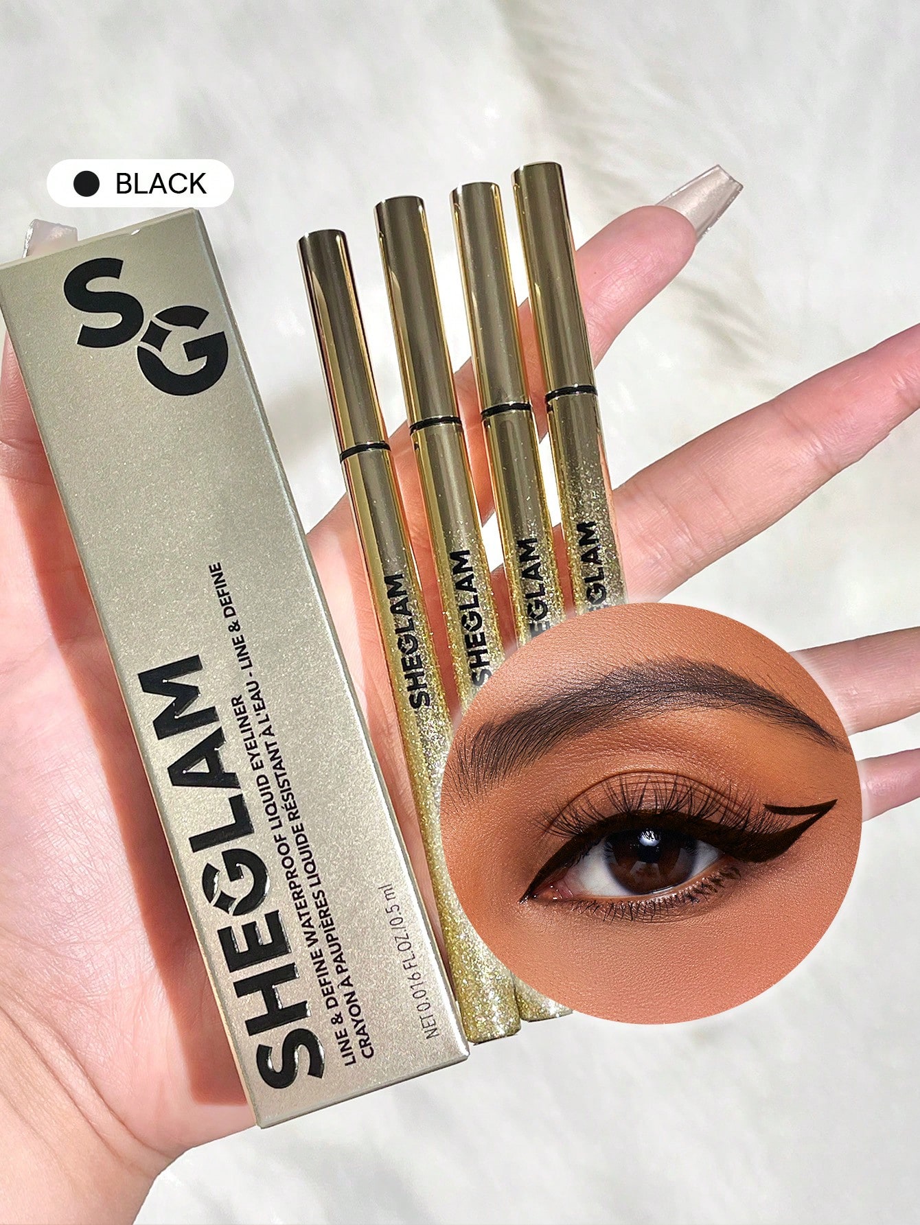 SHEGLAM محدد عيون سائل مقاوم للماء من Line & Defin...