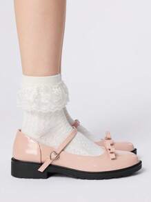 Dola Lovely 新款女士时尚粗跟鞋，性感平底派对鞋