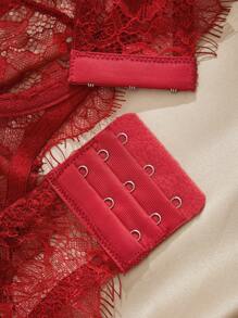 Charlaine 女士花卉蕾丝舒适性感无衬垫内衣文胸 - 彩色 - 查看 5