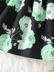 年轻女孩绿色开衫搭配碎花吊带裙，甜美优雅的穿搭 - 綠色 - 查看 6