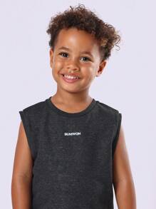 SUMWON Youth Sleeveless Tank Top Summer Basic Muscle Daily Casual Training Tank