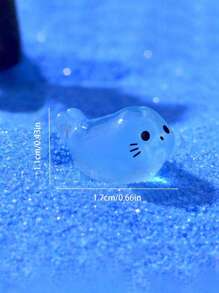 4 piezas/12 piezas/20 piezas Paquete, Cuatro mini ornamentos de luz de noche con forma de foca, nuevas luces de noche en miniatura de animales marinos de resina, focas, pingüinos, leones marinos, peces, adecuados para accesorios DIY en mini jardines y acuarios, ornamentos para pecera de paisaje micro, ornamentos para jardín exterior