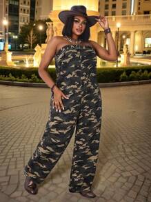 Slaydiva Bộ áo liền quần rằn ri cỡ lớn dành cho nữ, trang phục mùa hè cho nữ, trang phục lễ hội, quần yếm denim, trang phục đi club, áo liền quần gợi cảm cho nữ. - Nhiều màu - Xem 7