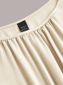 Ellevyn Rochie de damă fără mâneci, culoare uni, cu tiv plisat