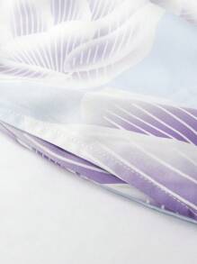 Irokai 莲花印花喇叭袖日式浴衣