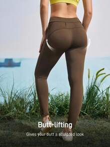 In My Nature 女士纯色简约日常户外运动紧身裤