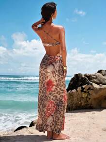 Opulessa Woven Leopard And Floral Print Sleeveless Cut-Out Dress For Women,Printed Sleeveless Maxi Dress,Tea Party Dress,Summer Dresses For Women,Graphic Print Summer Outfits For Women,Vacation Outfits Woman,Boho Chic,Beach Outfits For Woman,Casual Woman Flowy Sun Dress Boho Women Clothing, Tropical Outfits Women Beach Outfits For Women,Graduation Outfit,Old Money Style Women,Mother's Day