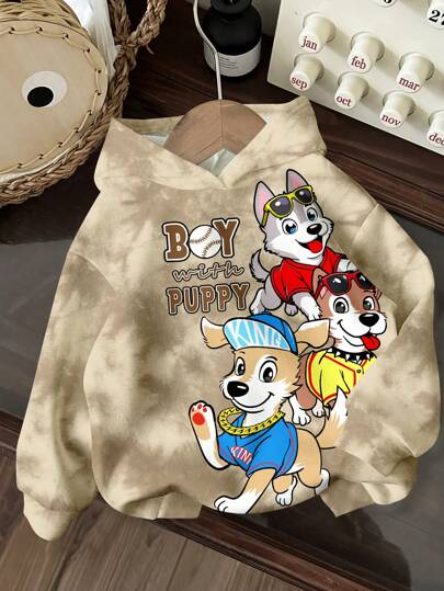 Bébé garçon Sweat-shirt à capuche tricoté ample, confortable et doux, convient pour l'automne/l'hiver