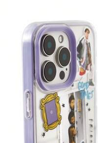 FRIENDS X SHEIN Funda de teléfono móvil duradera y de moda - Diseño de cubierta protectora estampada, adecuada para