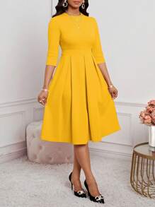 SHEIN Lady 春夏秋冬优雅办公室派对新年女士连衣裙