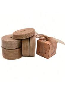 5M X 5cm Natural Jute Burlap Ribbon Roll With Wired Edge - Premium Rustic DIY Craft Ribbon For Gift Wrapping, Wedding Decor, Fall Wreaths, Christmas Crafts, Easter Bows & Seasonal Home Decoration (196 Inch)