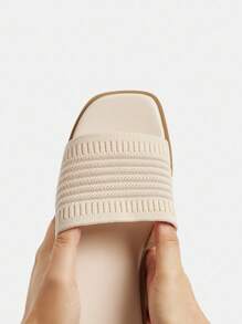Ressula Women's Fashionable Casual Slip-On Flat Mule Shoes, Suitable For Daily Wear - Apricot - View 6