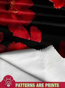 SHEIN BAE Summer Sleeveless Floral Print Dress / Beach Resort Dress/Easter Dress/Elegant Dresses For Party - Multicolor - View 3