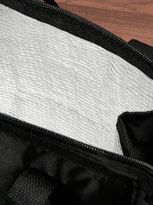FRIENDS X SHEIN Bolsa de almuerzo aislada con estampado de taza de café, mantiene los alimentos calientes o fríos, bolsa de picnic, gran capacidad, puede contener cajas de almuerzo y bebidas, adecuada para picnics, camping, viajes, uso doméstico, adecuada para familias, niños y estudiantes, amigos, Central Perk