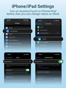Teckwe New Wireless Scrolling Ring, Wireless Remote Control Page Turner, Photo Clicker Watching Short Videos,Taking Pictures,Listening To Music, Can Meet All Your Needs,Compatible With IOS Android(Black)