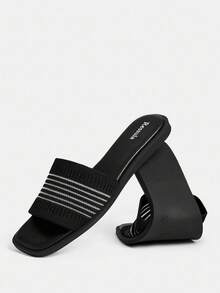 Giày bệt thường ngày thời trang nữ - màu đen - Xem 8