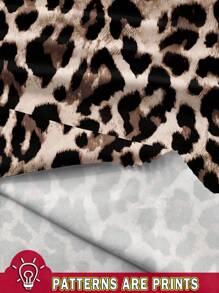 Attitoon Full-Print Leopard Graphic Women Skirt, Suitable For Spring/Summer - Multicolor - View 4