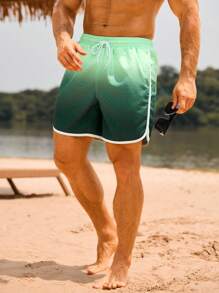 Surfspeed Herren Farbverlauf Urlaubs Lässig Strand Shorts