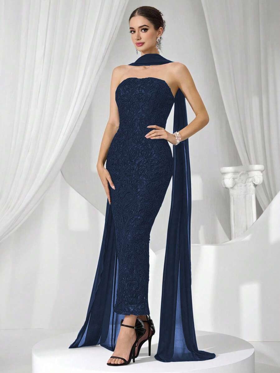 Coutiva Luxury Evening Dress, High-End Glamorous Formal Dress, Elegant For Gala