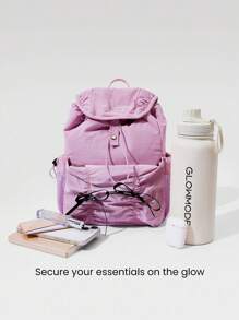 GLOWMODE 10升Take A Bow防水蝴蝶结细节可调节肩带背包健身房工作室度假购物旅行日常休闲装