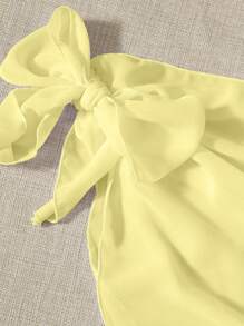 Swim Mod 3pcs Bikini Swimsuit Set: Triangle Top, Side-Tie Bottom, And Skirt For Summer Beach Vacation