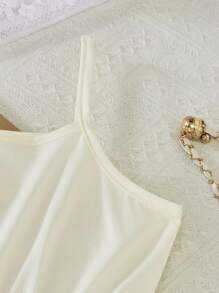 2 件套女童背带裙，带吊带和夹克，校园风格，适合通勤和休闲穿着，秋季 - 棕色 - 查看 10