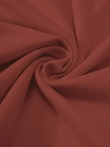 Manfinity Homme 男士加大码字母贴片抽绳腰短裤外出膝盖短裤，适合丈夫、男朋友的礼物粉色短裤男士慢跑短裤 - 紅木色 - 查看 3