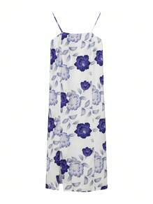 Irokai Women's Traditional Floral Print Yukata White,Summer,Jamican,Modest,Traditional,Vacation,Holiday Japanese Style Kimono Robe With Bell Sleeve Bowknot - Blue and White - View 6